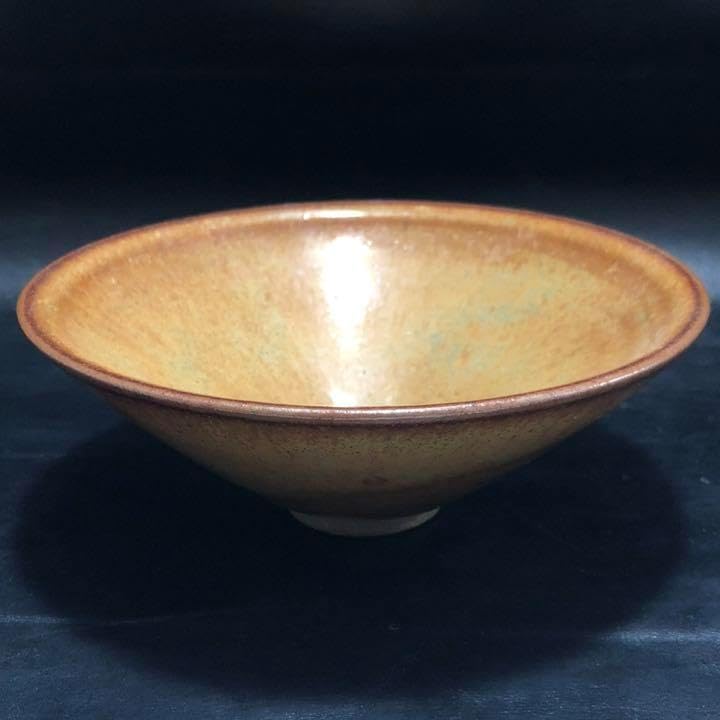 灰被天目茶碗(古谷 宣幸作)共箱 茶道用抹茶碗